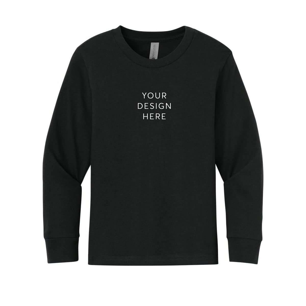 Next Level Apparel Youth Cotton Long Sleeve Tee