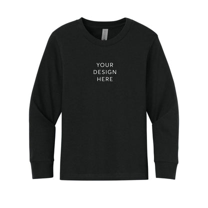 Next Level Apparel Youth Cotton Long Sleeve Tee