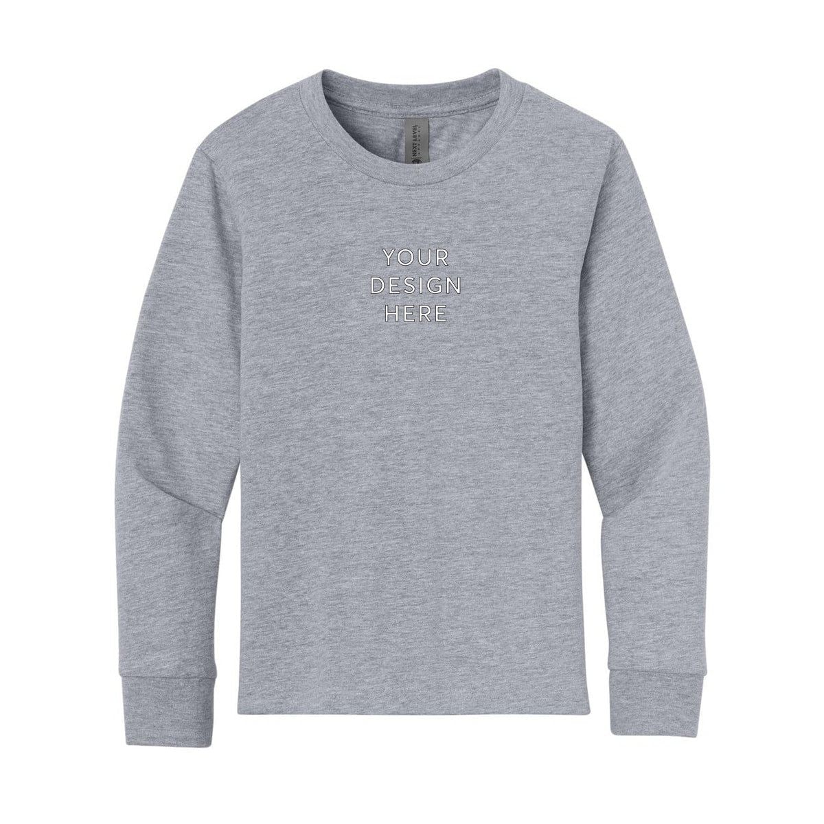 Next Level Apparel Youth Cotton Long Sleeve Tee