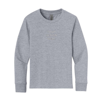 Next Level Apparel Youth Cotton Long Sleeve Tee