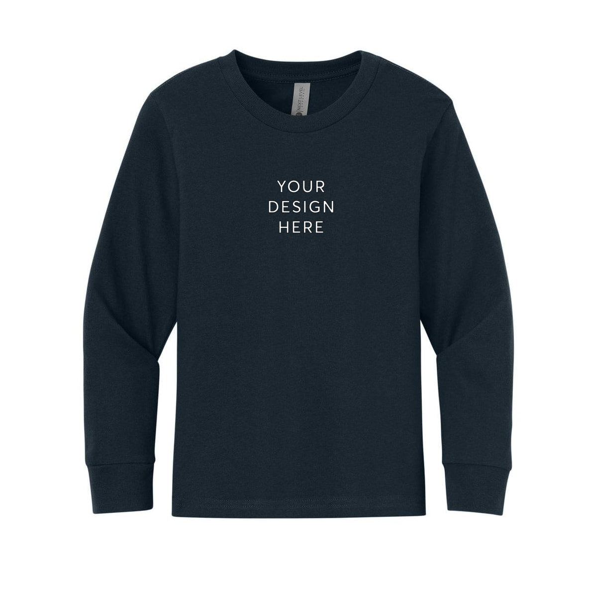 Next Level Apparel Youth Cotton Long Sleeve Tee