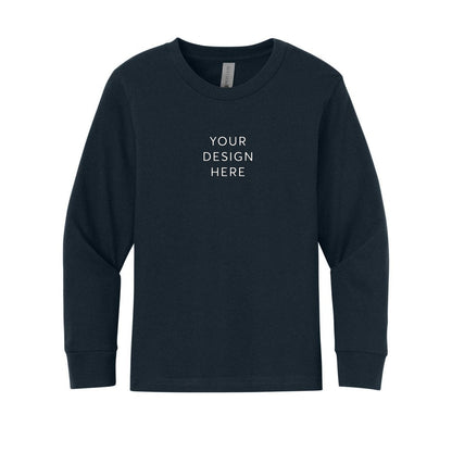 Next Level Apparel Youth Cotton Long Sleeve Tee