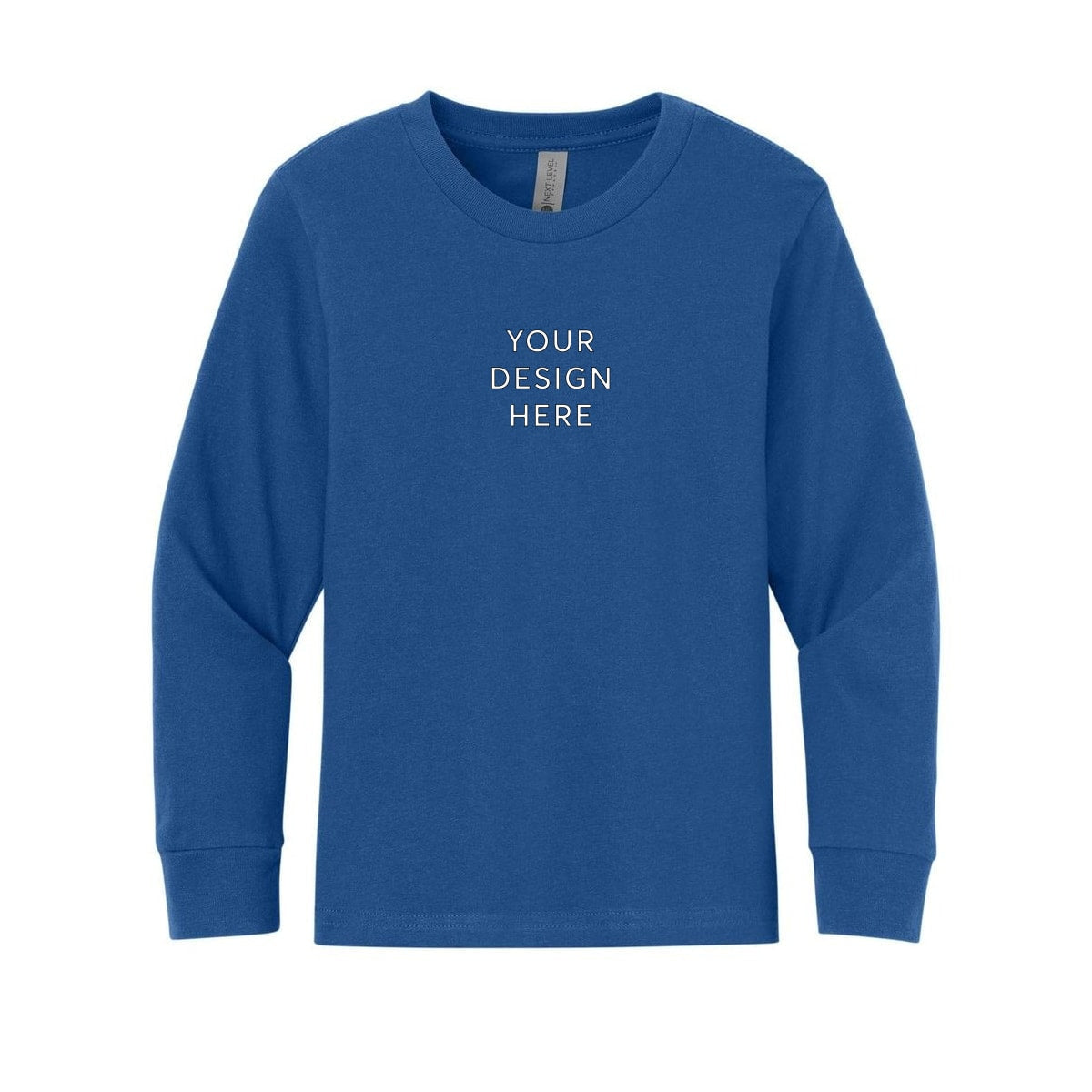 Next Level Apparel Youth Cotton Long Sleeve Tee
