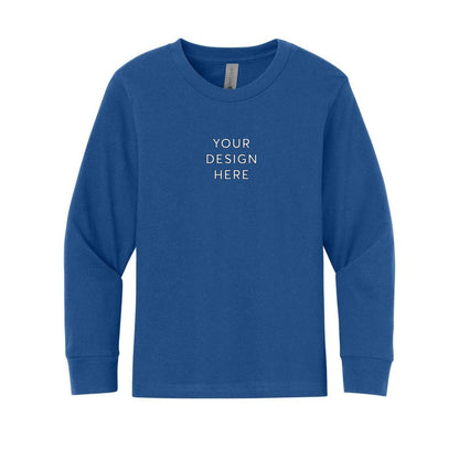 Next Level Apparel Youth Cotton Long Sleeve Tee