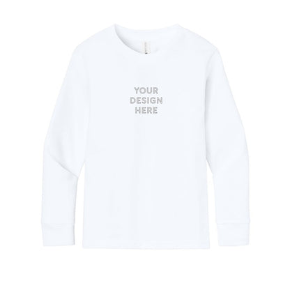 Next Level Apparel Youth Cotton Long Sleeve Tee