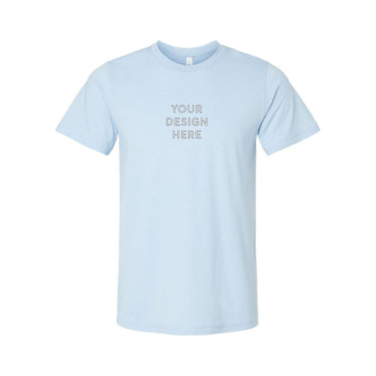 BELLA+CANVAS Unisex Heather Jersey Short Sleeve Tee - Heather Baby Blue