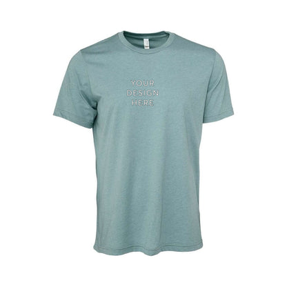 BELLA+CANVAS Unisex Heather Jersey Short Sleeve Tee - Heather Blue Lagoon