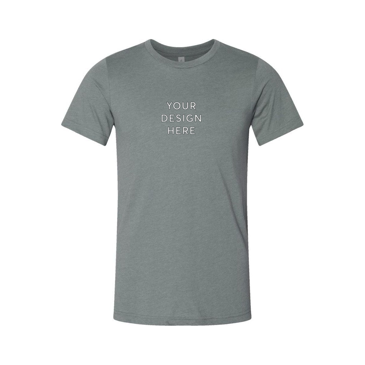 BELLA+CANVAS Unisex Heather Jersey Short Sleeve Tee - Heather Blue Storm