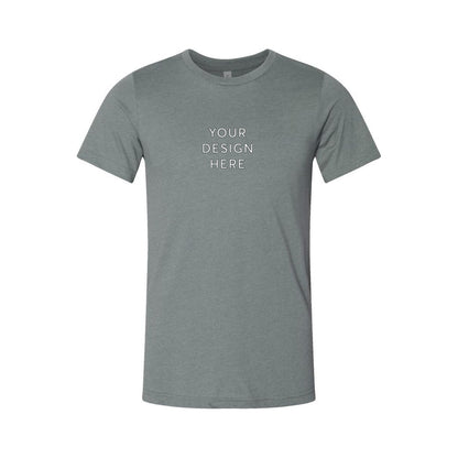 BELLA+CANVAS Unisex Heather Jersey Short Sleeve Tee - Heather Blue Storm