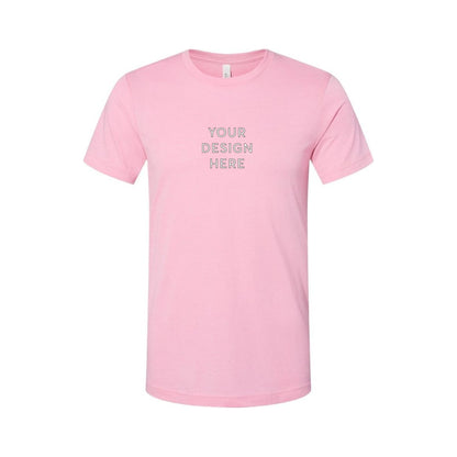 BELLA+CANVAS Unisex Heather Jersey Short Sleeve Tee - Heather Bubble Gum