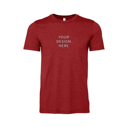 BELLA+CANVAS Unisex Heather Jersey Short Sleeve Tee - Heather Canvas Red