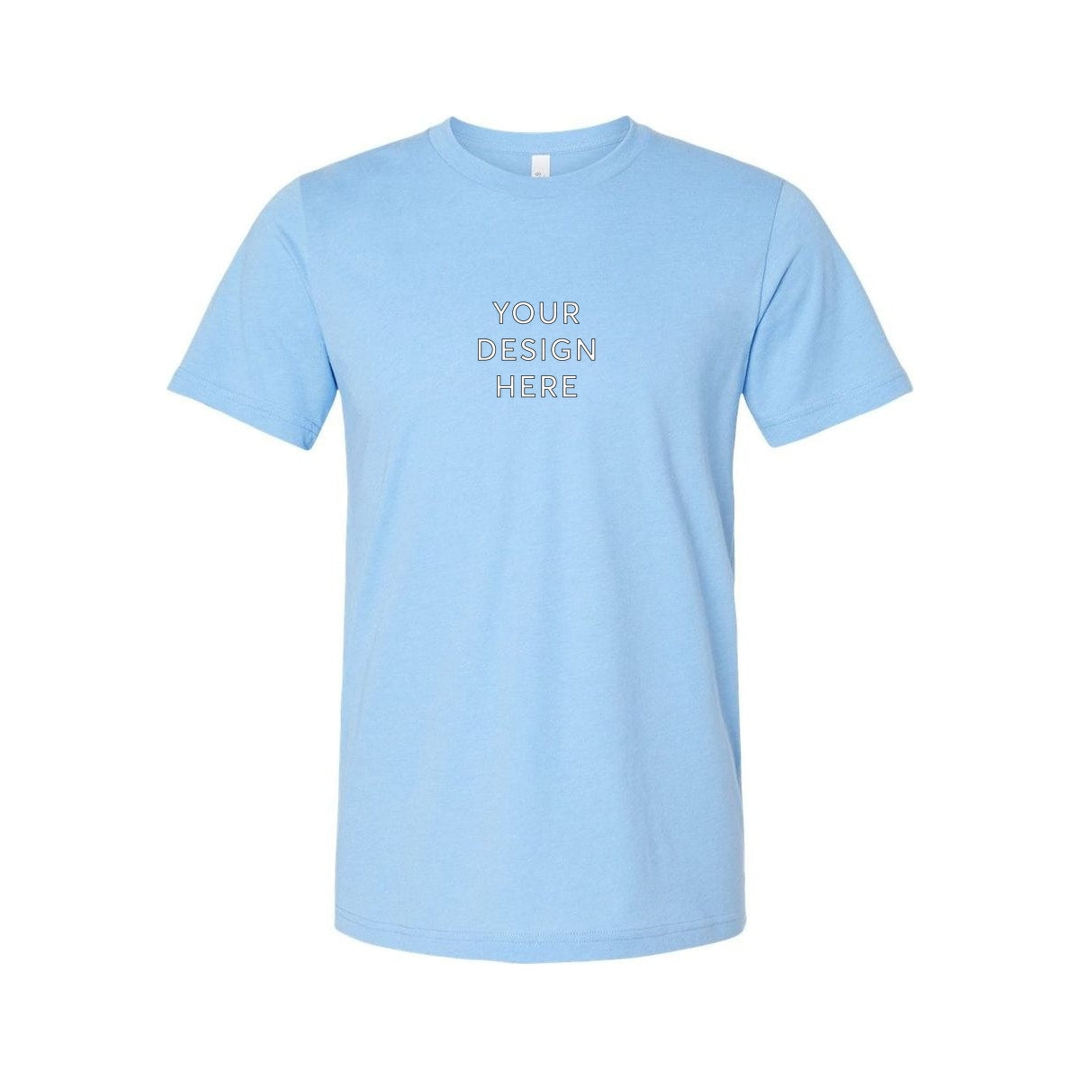 BELLA+CANVAS Unisex Heather Jersey Short Sleeve Tee - Heather Carolina Blue