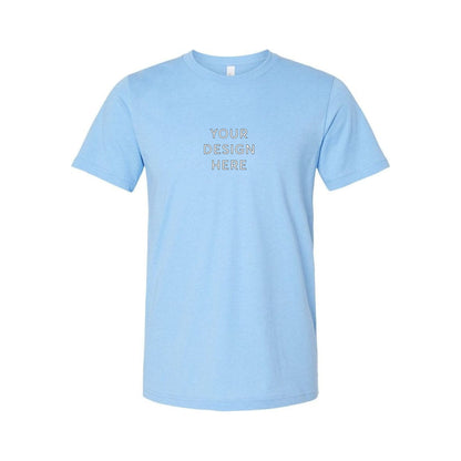 BELLA+CANVAS Unisex Heather Jersey Short Sleeve Tee - Heather Carolina Blue