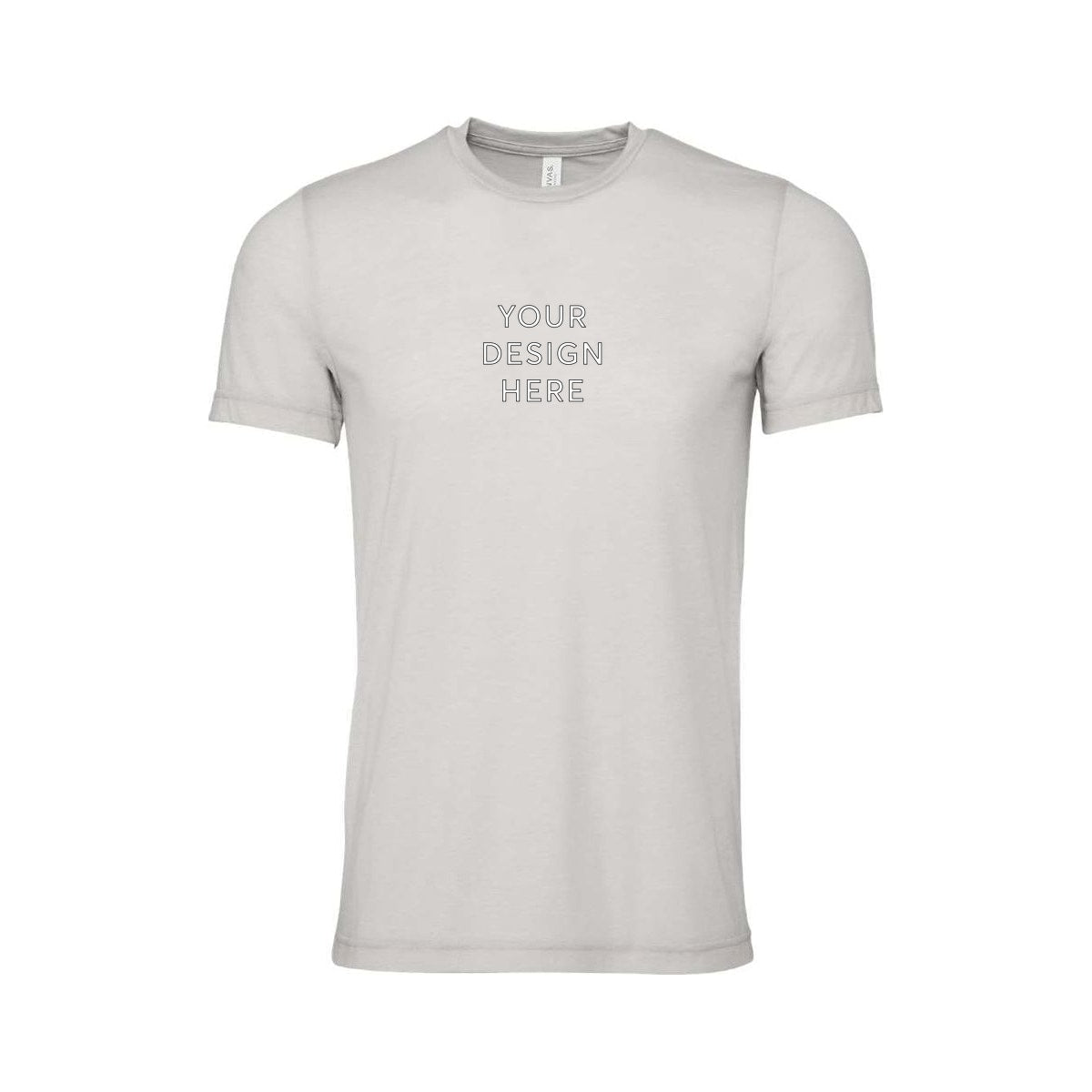 BELLA+CANVAS Unisex Heather Jersey Short Sleeve Tee - Heather Cement