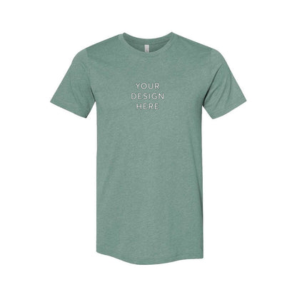 BELLA+CANVAS Unisex Heather Jersey Short Sleeve Tee - Heather Dusty Blue
