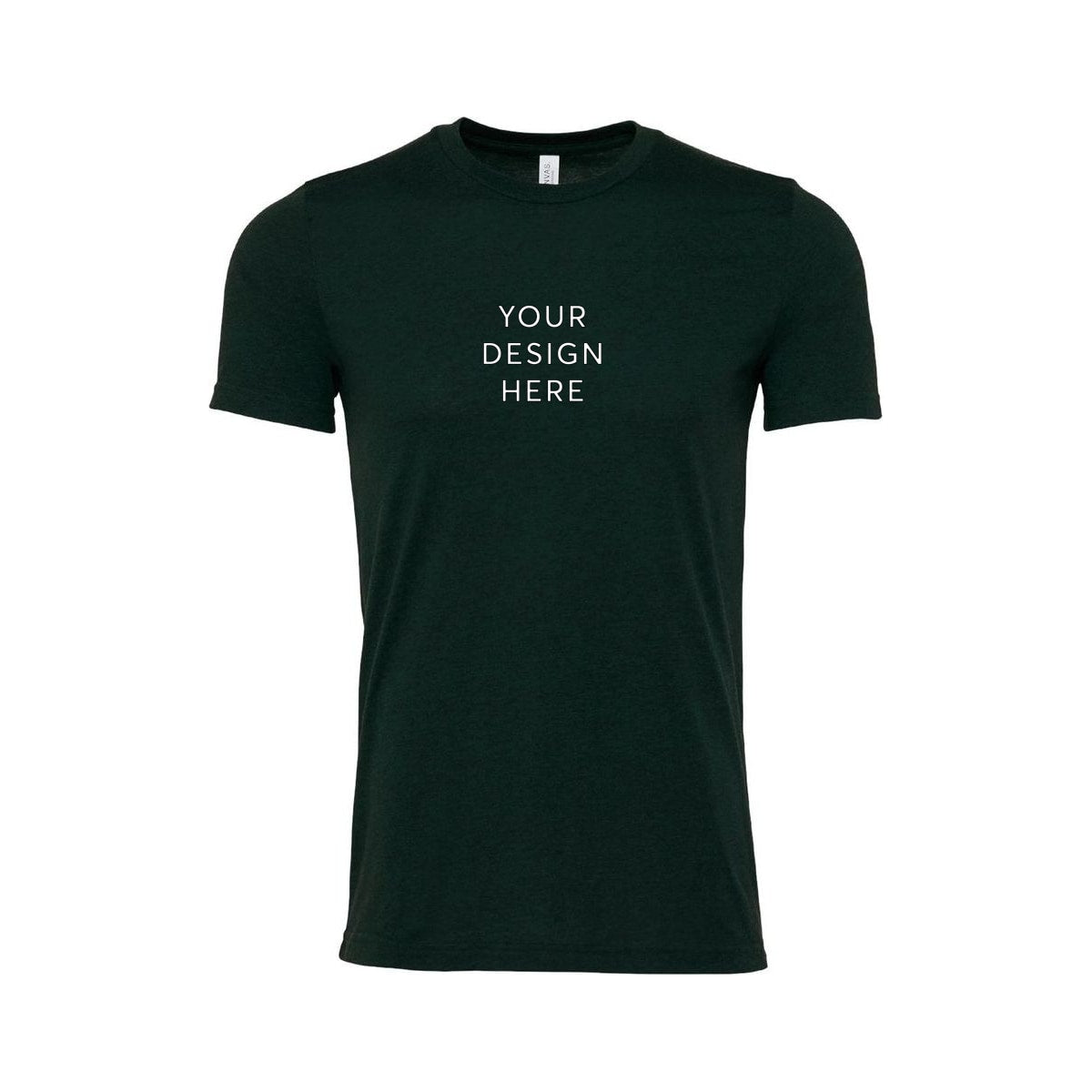 BELLA+CANVAS Unisex Heather Jersey Short Sleeve Tee - Heather Emerald