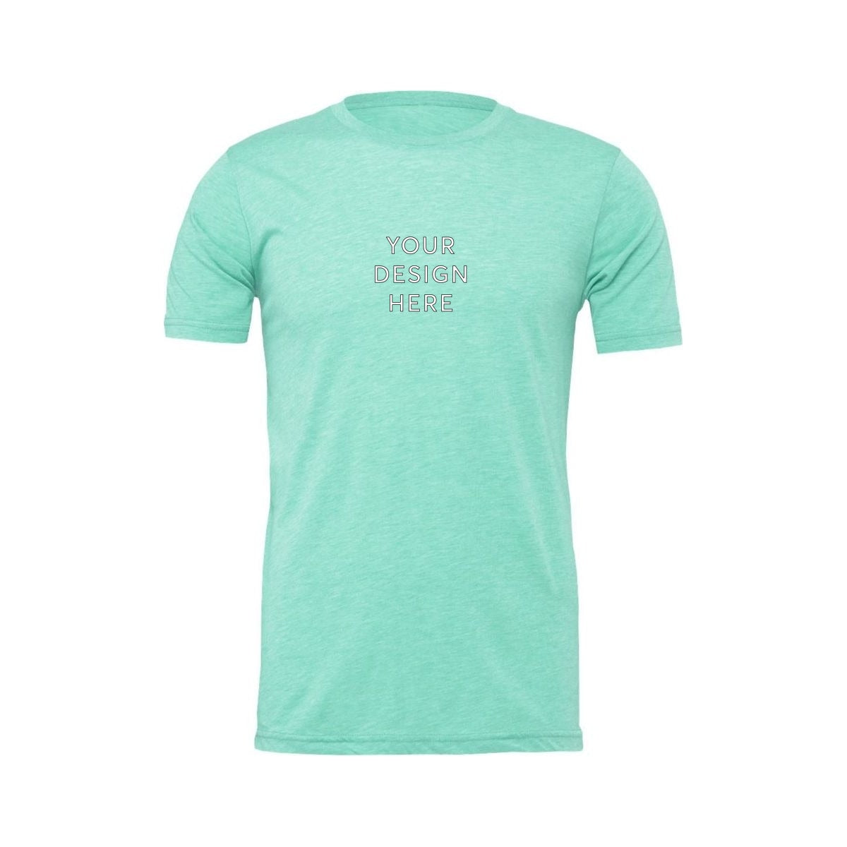 BELLA+CANVAS Unisex Heather Jersey Short Sleeve Tee - Heather Mint