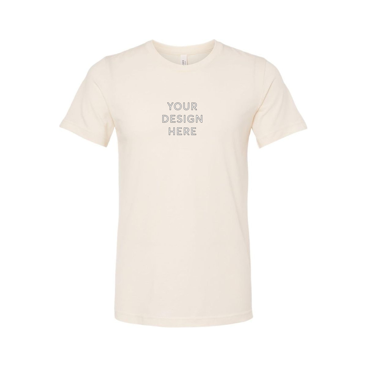 BELLA+CANVAS Unisex Heather Jersey Short Sleeve Tee - Heather Natural