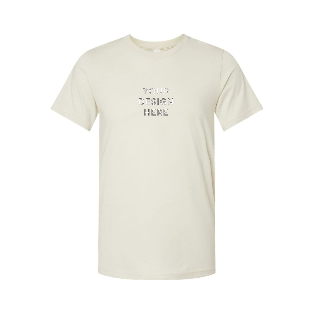 BELLA+CANVAS Unisex Heather Jersey Short Sleeve Tee - Heather Oatmeal