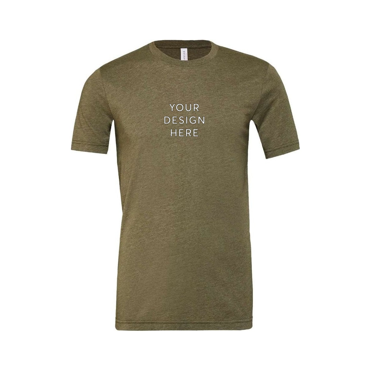 BELLA+CANVAS Unisex Heather Jersey Short Sleeve Tee - Heather Olive