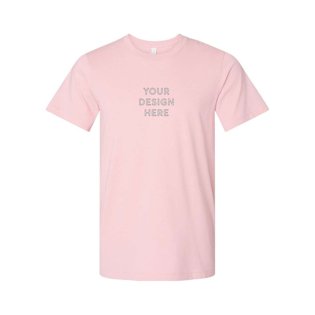 BELLA+CANVAS Unisex Heather Jersey Short Sleeve Tee - Heather Pink