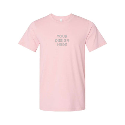 BELLA+CANVAS Unisex Heather Jersey Short Sleeve Tee - Heather Pink