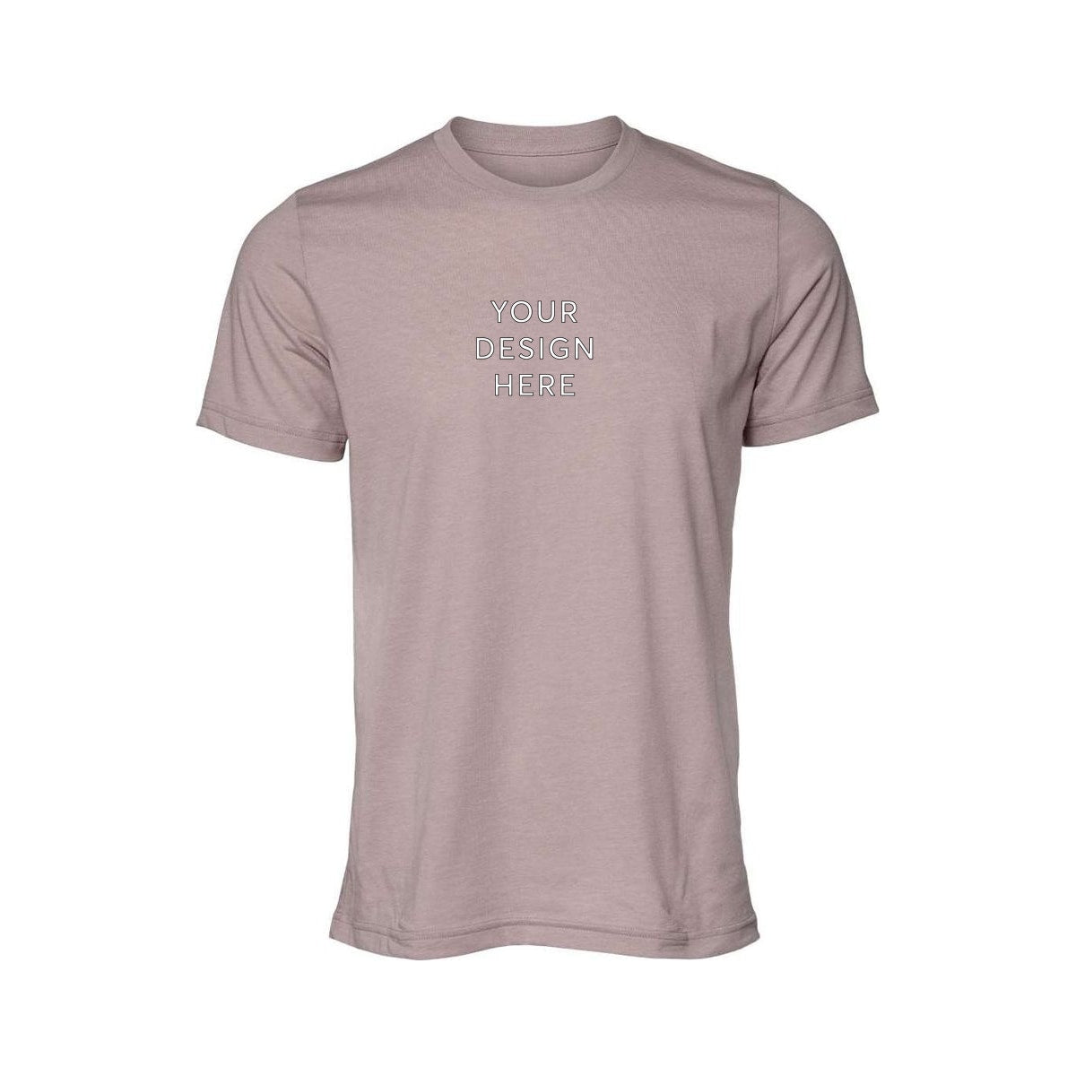 BELLA+CANVAS Unisex Heather Jersey Short Sleeve Tee - Heather Pink Gravel