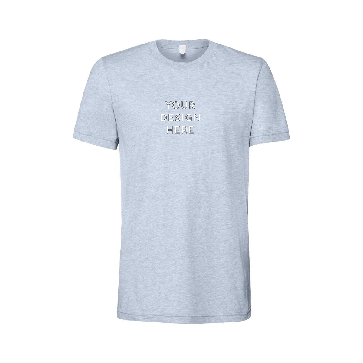 BELLA+CANVAS Unisex Heather Jersey Short Sleeve Tee - Heather Prism Blue