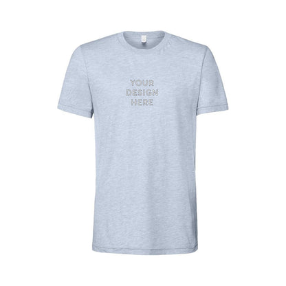 BELLA+CANVAS Unisex Heather Jersey Short Sleeve Tee - Heather Prism Blue