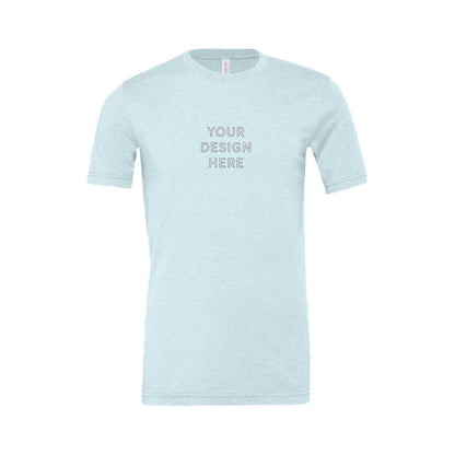 BELLA+CANVAS Unisex Heather Jersey Short Sleeve Tee - Heather Prism Ice Blue