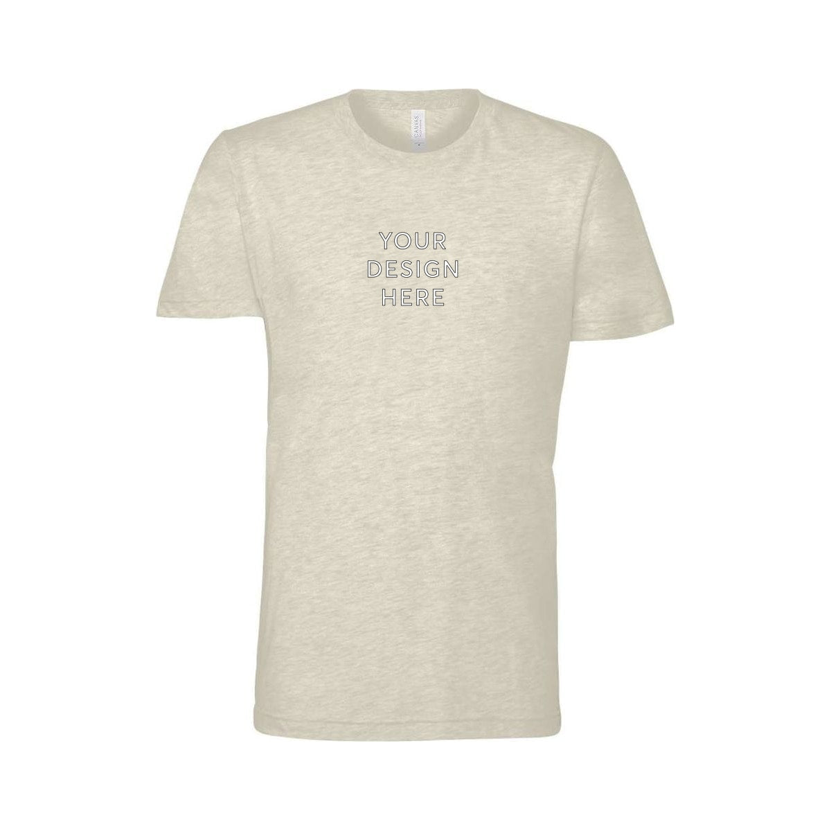 BELLA+CANVAS Unisex Heather Jersey Short Sleeve Tee - Heather Prism Natural