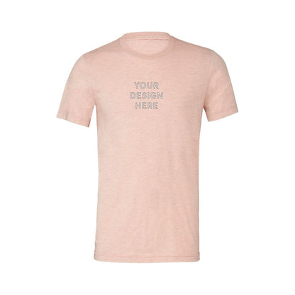 BELLA+CANVAS Unisex Heather Jersey Short Sleeve Tee - Heather Prism Peach