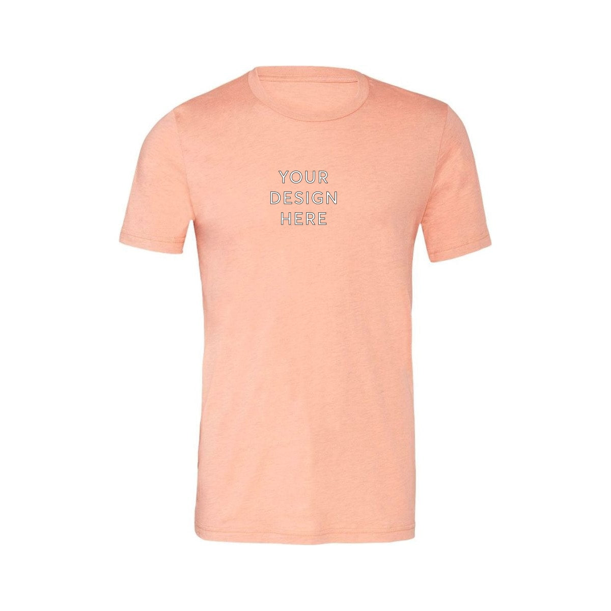 BELLA+CANVAS Unisex Heather Jersey Short Sleeve Tee - Heather Prism Sunset