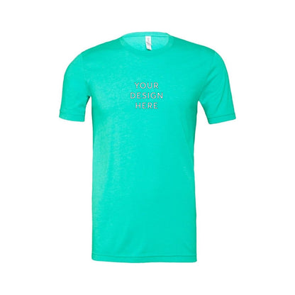 BELLA+CANVAS Unisex Heather Jersey Short Sleeve Tee - Heather Sea Green