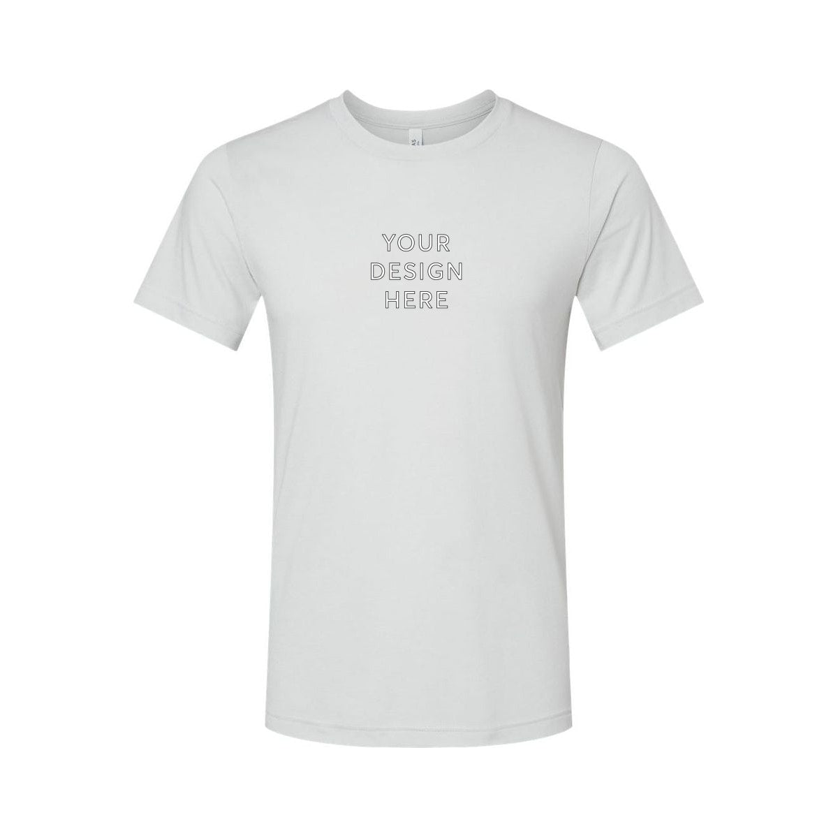 BELLA+CANVAS Unisex Heather Jersey Short Sleeve Tee - Heather Silver