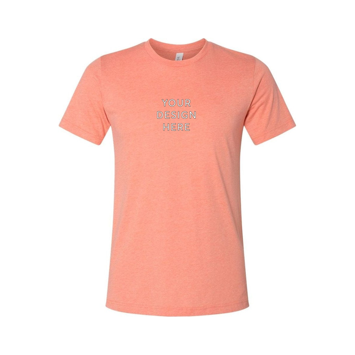 BELLA+CANVAS Unisex Heather Jersey Short Sleeve Tee - Heather Sunset