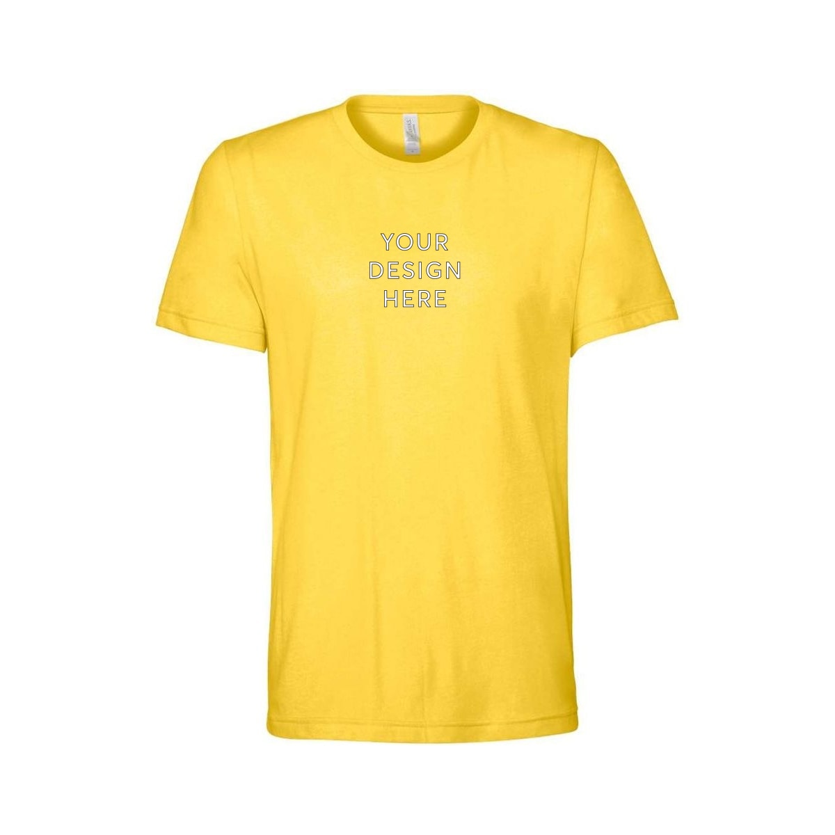 BELLA+CANVAS Unisex Heather Jersey Short Sleeve Tee - Heather Yellow