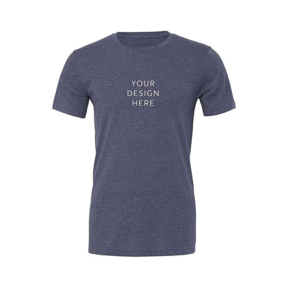 BELLA+CANVAS Unisex Heather Jersey Short Sleeve Tee - HthrNavy