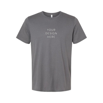 BELLA+CANVAS Unisex Heather Jersey Short Sleeve Tee - Solid Asphalt Blend