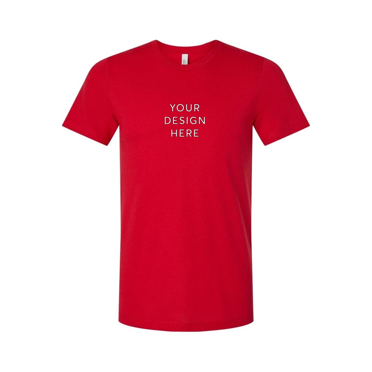 BELLA+CANVAS Unisex Heather Jersey Short Sleeve Tee - Solid Red Blend