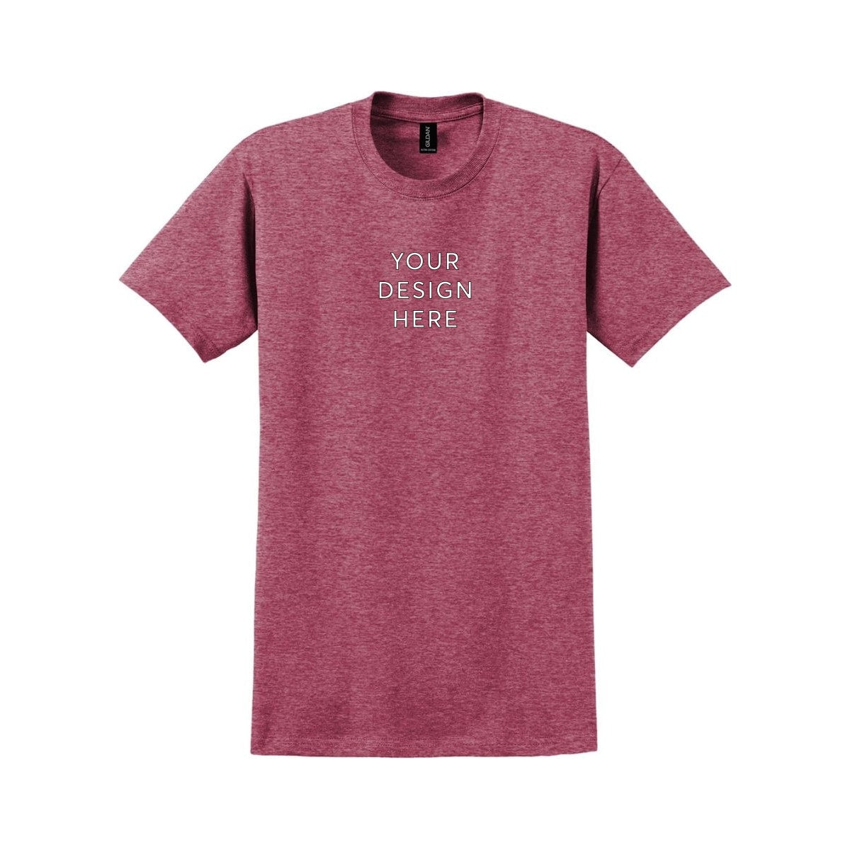 Gildan® Ultra Cotton T-Shirt - Heathered Cardinal