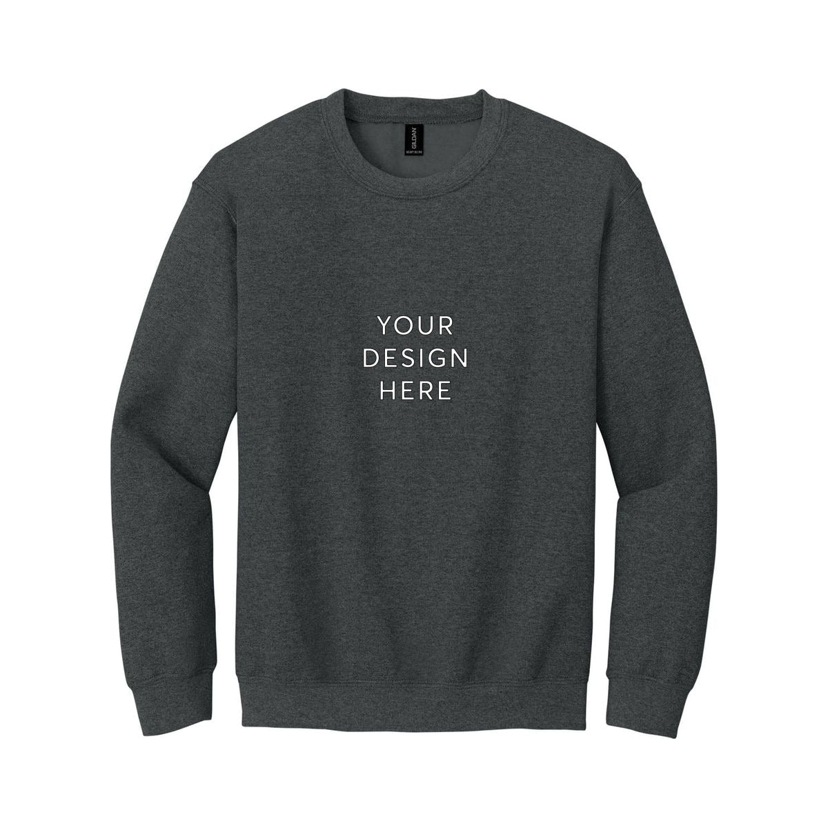 Gildan Heavy Blend Crewneck Sweatshirt - Fan Charcoal Heather