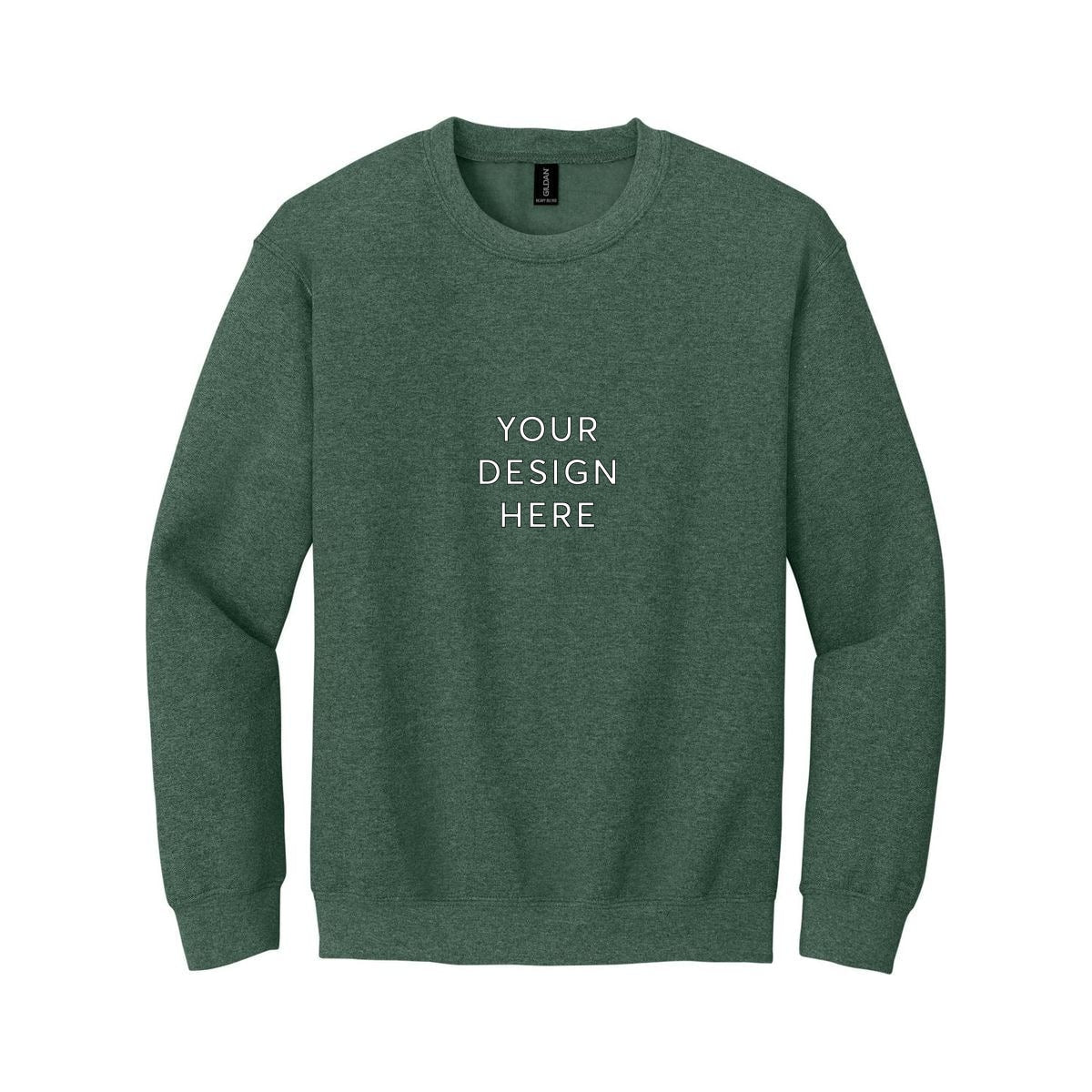 Gildan Heavy Blend Crewneck Sweatshirt - Heather Dark Green