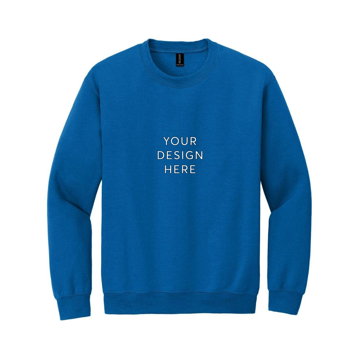 Gildan Heavy Blend Crewneck Sweatshirt - Neon Blue