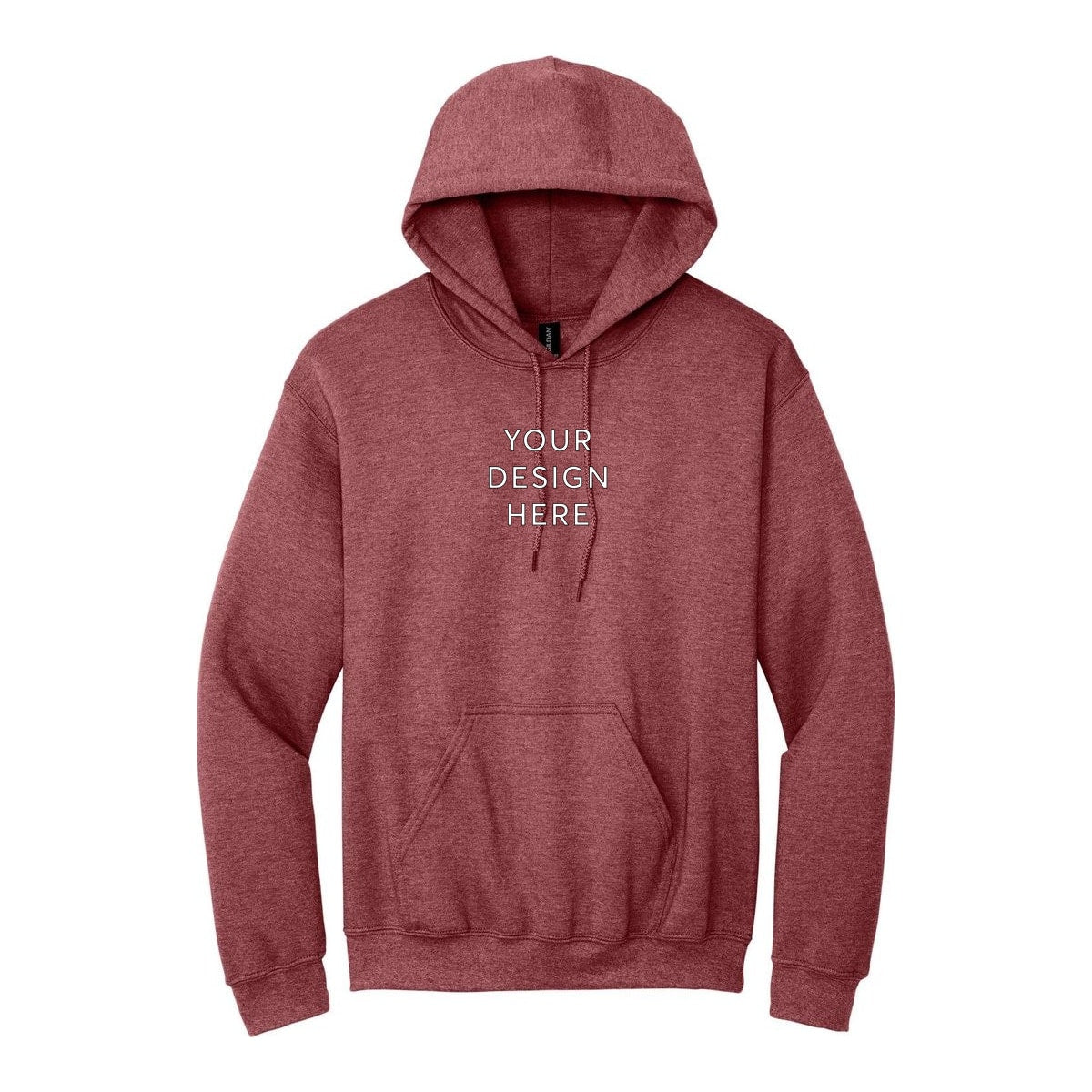 Gildan Heavy Blend Hooded Sweatshirt - Heather Scarlet Red
