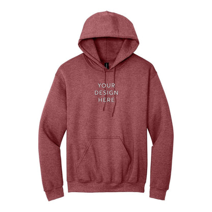 Gildan Heavy Blend Hooded Sweatshirt - Heather Scarlet Red