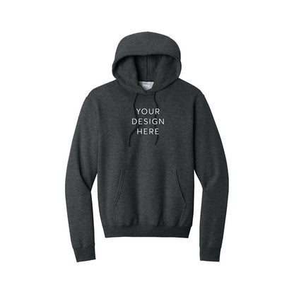 Port & Co™ Core Fleece Hoodie - Black Heather