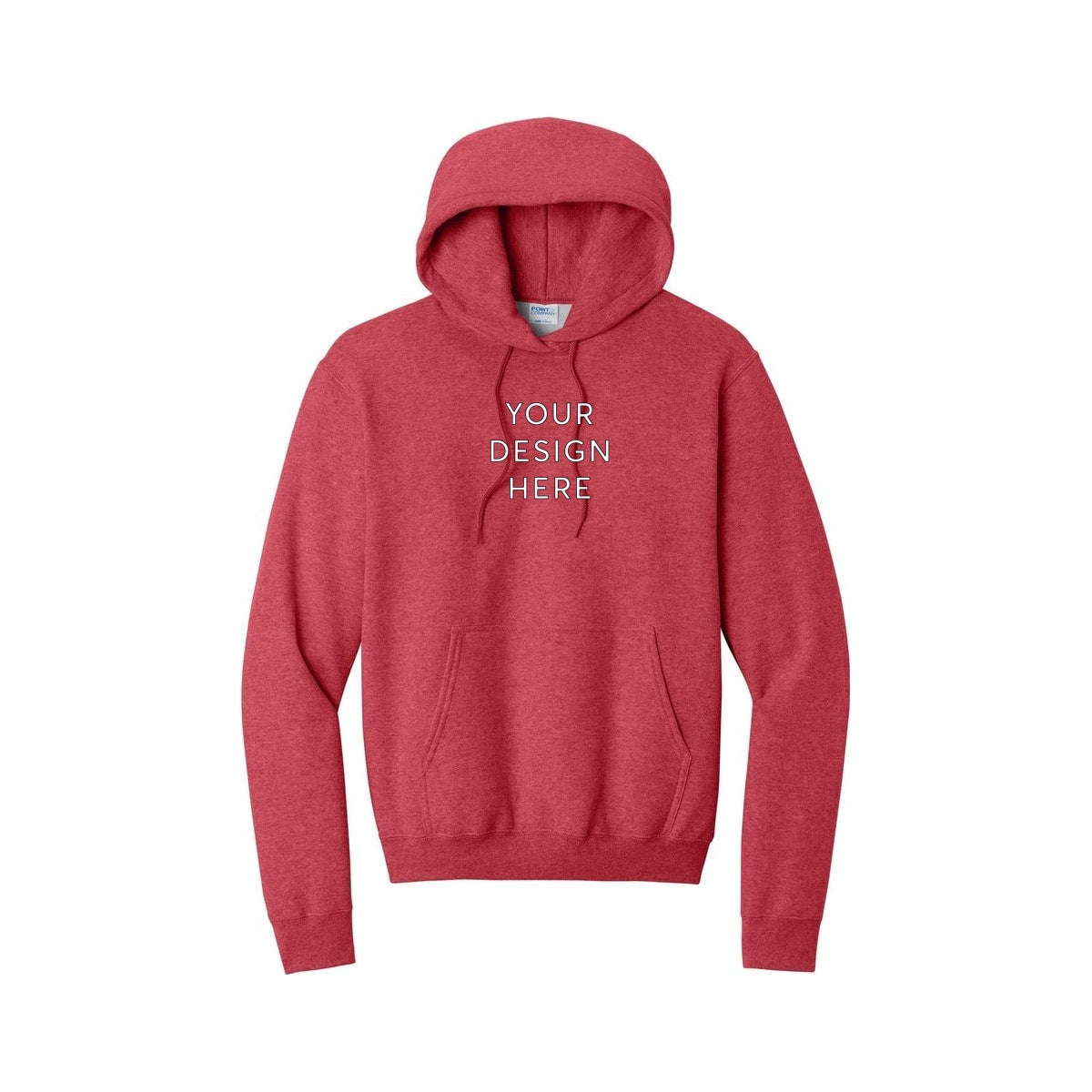 Port & Co™ Core Fleece Hoodie - Heather Red