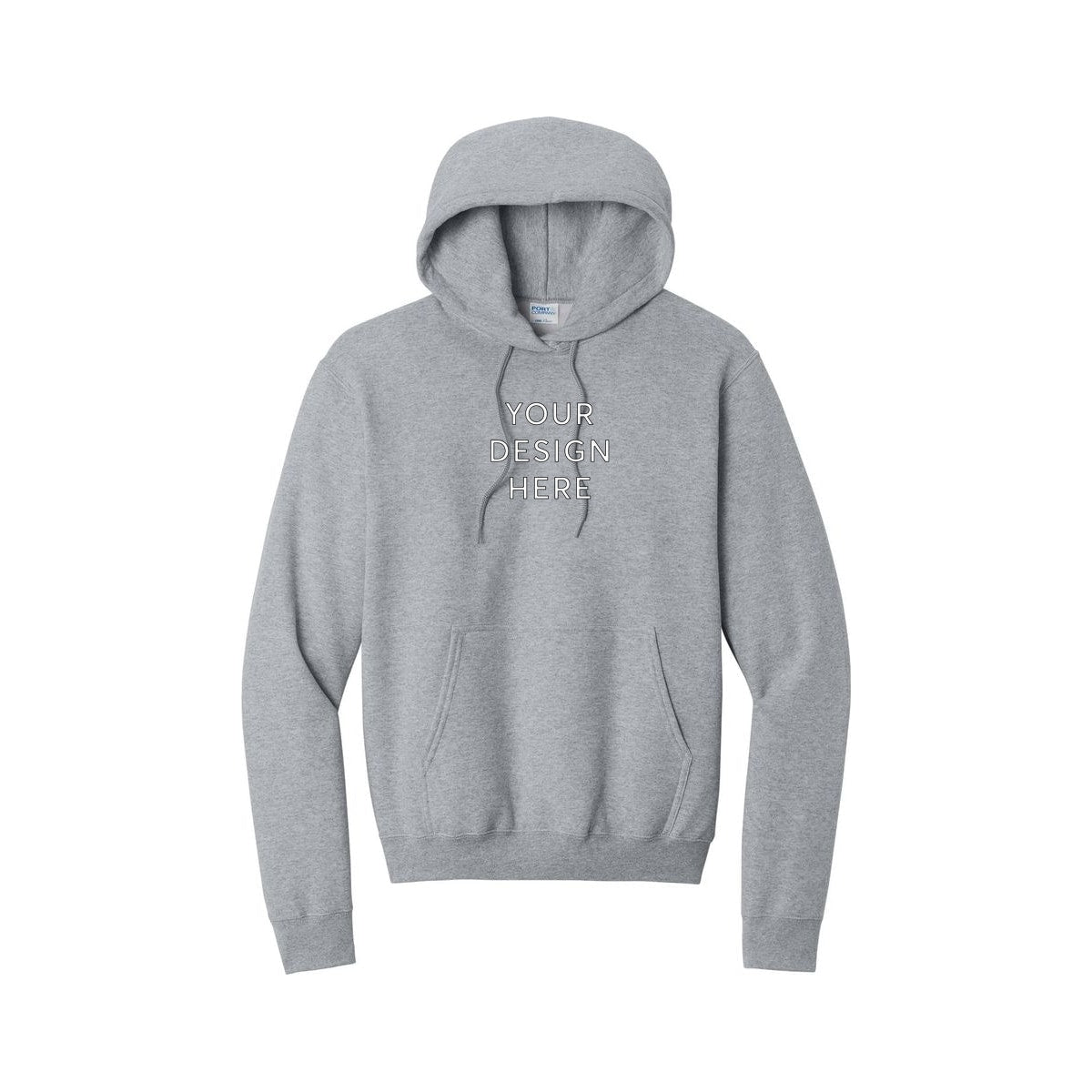 Port & Co™ Core Fleece Hoodie - Hthr Ath Marn