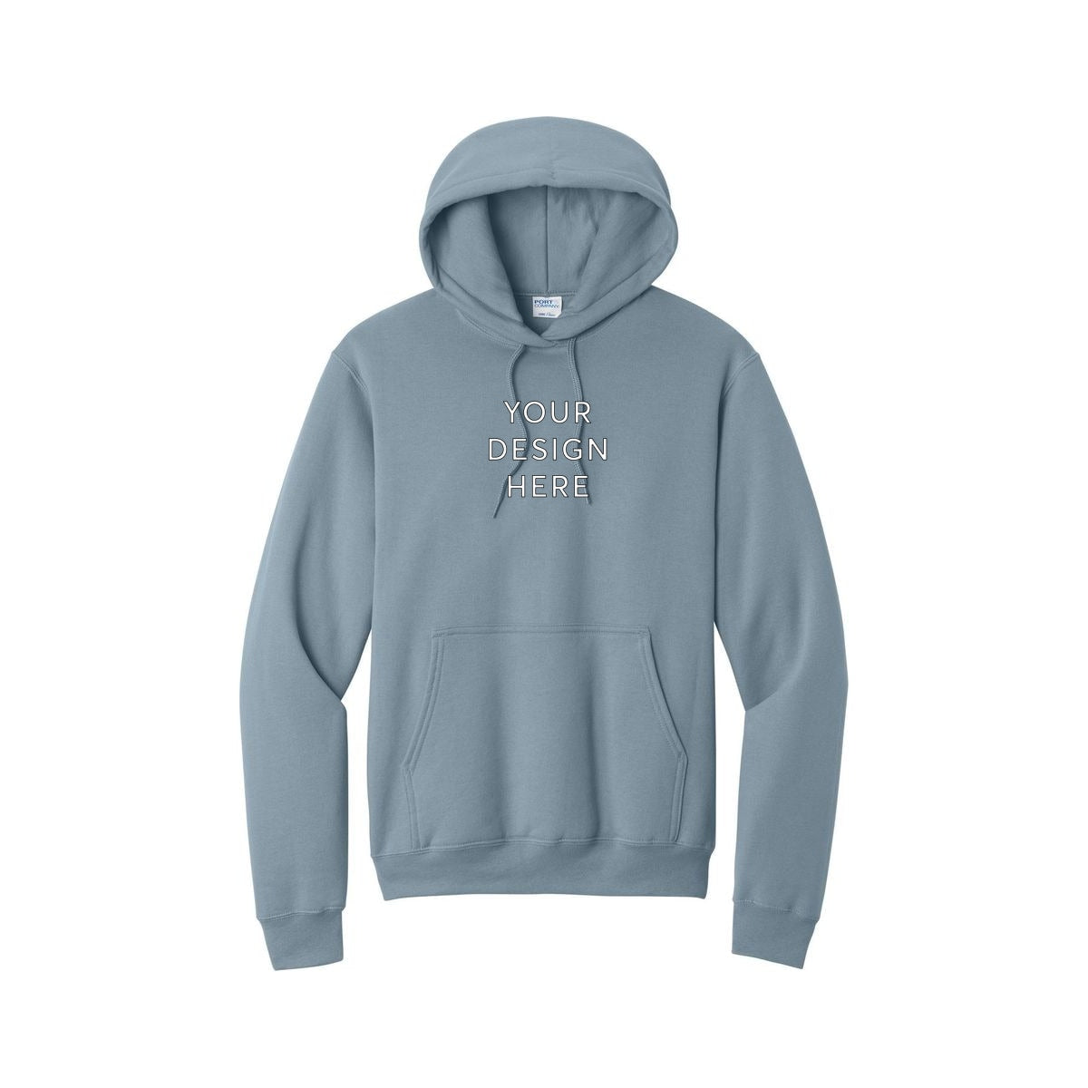 Port & Co™ Core Fleece Hoodie - Stonewashed Blue